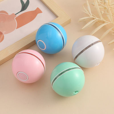 خرید پالتو گربه توپ اسباب بازی آبی USB هوشمند چراغ LED قابل شارژ مجدد تعاملی رولینگ خودکار تولید آنلاین