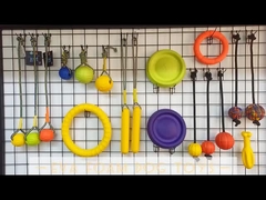 توپ اسباب بازی حیوانات خانگی چند رنگ قابل تنظیم طناب ایوا برای سگ ها آموزش جویدن جامد انعطاف پذیر